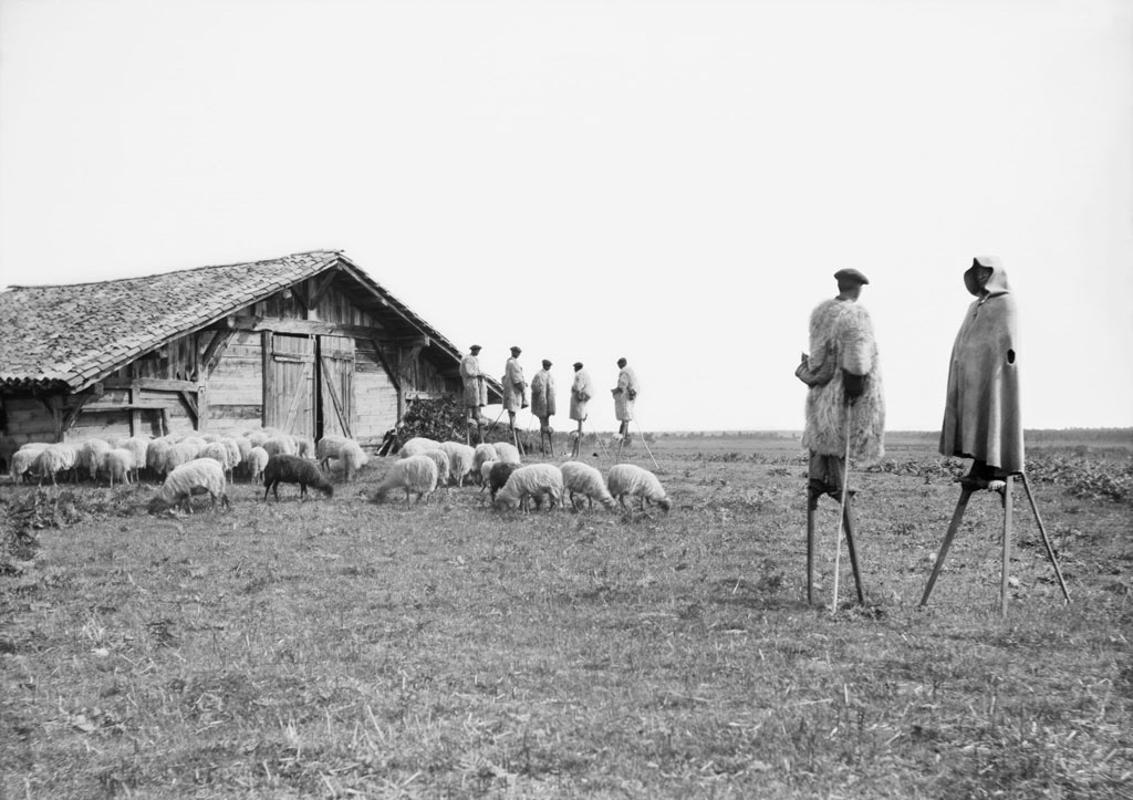 Bergers à Giscos. Photo par Félix Arnaudin, 1898